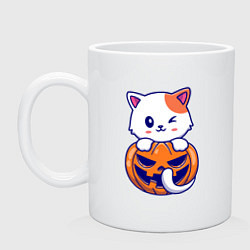 Кружка Кот в тыкве