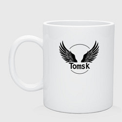 Кружка керамическая Крылья Томска, цвет: белый