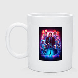 Кружка керамическая John Wick movie, цвет: белый