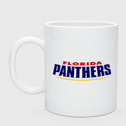 Кружка керамическая HC Florida Panthers Sign, цвет: белый