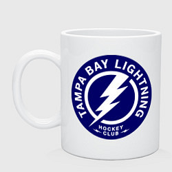 Кружка керамическая HC Tampa Bay Lightning, цвет: белый