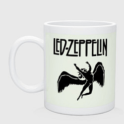 Кружка керамическая Led Zeppelin, цвет: фосфор