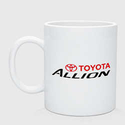 Кружка керамическая Toyota Allion, цвет: белый