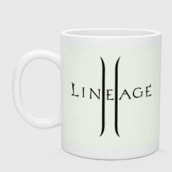 Кружка керамическая Lineage logo, цвет: фосфор