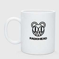Кружка керамическая Radiohead, цвет: белый