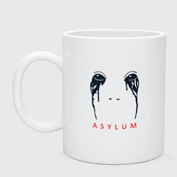 Кружка керамическая Asylum, цвет: белый