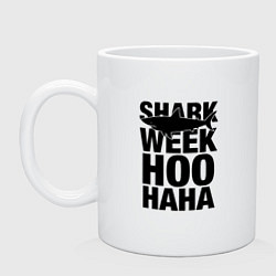 Кружка керамическая Shark Week Hoohaha, цвет: белый