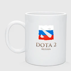 Кружка керамическая Dota 2: Russia, цвет: белый