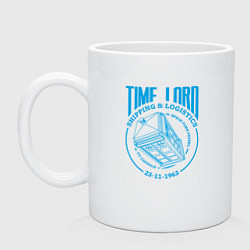 Кружка керамическая Time Lord: 23-11-1963, цвет: белый