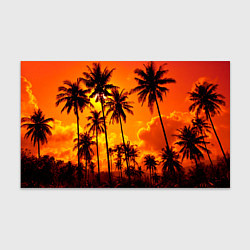 Бумага для упаковки Таиланд - пальмы на закате