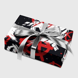 Бумага для упаковки Анархия - паттерн, цвет: 3D-принт — фото 2