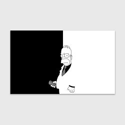 Бумага для упаковки Гомер Симпсон - в смокинге - black and white