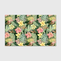 Бумага для упаковки Тропические растения и цветы, цвет: 3D-принт