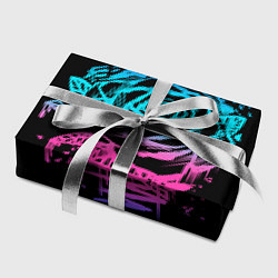 Бумага для упаковки Неоновая Роза Neon Rose, цвет: 3D-принт — фото 2