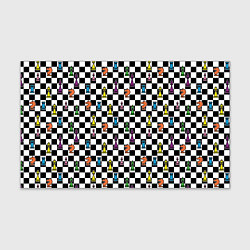 Бумага для упаковки Яркая шахматная доска