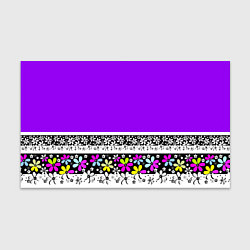 Бумага для упаковки Яркий фиолетовый цветочный, цвет: 3D-принт