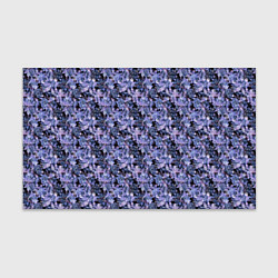 Бумага для упаковки Сине-фиолетовый цветочный узор