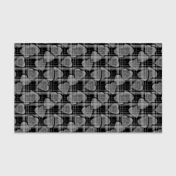 Бумага для упаковки Черно-серый клетчатый узор, цвет: 3D-принт