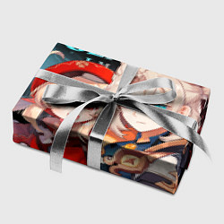 Бумага для упаковки Альбедо и Кли, Genshin Impact, цвет: 3D-принт — фото 2