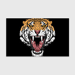 Бумага для упаковки Оскал амурского тигра, цвет: 3D-принт