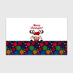 Бумага для упаковки Merry Christmas оленёнок, цвет: 3D-принт