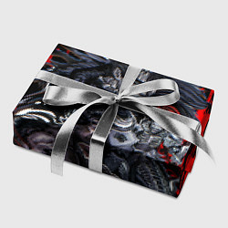 Бумага для упаковки Берсерк силуэт Гатца и злодеи Кентаро Миура, цвет: 3D-принт — фото 2