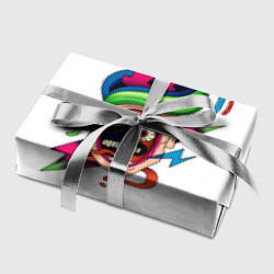 Бумага для упаковки Комичное Лицо - Абстрактные Фигуры Модерн, цвет: 3D-принт — фото 2