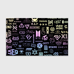 Бумага для упаковки K-pop лого исполнителей, цвет: 3D-принт