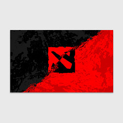 Бумага для упаковки DOTA 2 RED BLACK LOGO, БРЫЗГИ КРАСОК