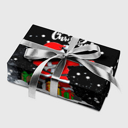 Бумага для упаковки Santa Dabbing с подарками, цвет: 3D-принт — фото 2