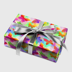 Бумага для упаковки Разноцветные Бабочки Color, цвет: 3D-принт — фото 2