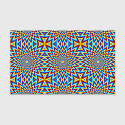 Бумага для упаковки Пульсирующий синий цветок иллюзия движения