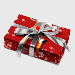 Бумага для упаковки Олень на подарке, цвет: 3D-принт — фото 2