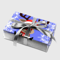 Бумага для упаковки Олень среди снежинок, цвет: 3D-принт — фото 2