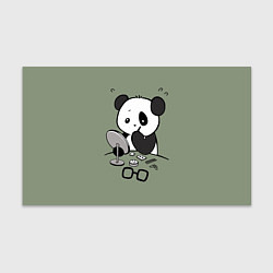 Бумага для упаковки Панда красит глаза