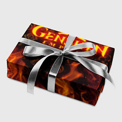 Бумага для упаковки GENSHIN IMPACT FIRE SYMBOL ОГНЕННАЯ СТИХИЯ, цвет: 3D-принт — фото 2