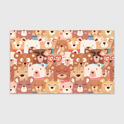 Бумага для упаковки Bears texture