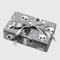 Бумага для упаковки Skulls & bones, цвет: 3D-принт — фото 2