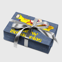 Бумага для упаковки On a Yellow Submarine 3D, цвет: 3D-принт — фото 2