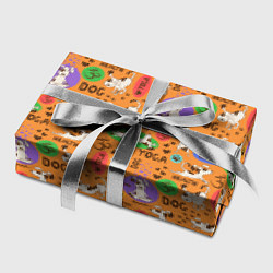 Бумага для упаковки Собачья Йога, цвет: 3D-принт — фото 2