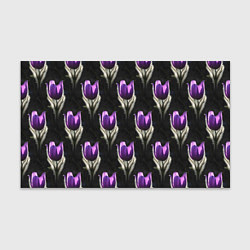 Бумага для упаковки Фиолетовые цветы - паттерн, цвет: 3D-принт
