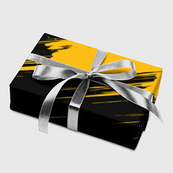 Бумага для упаковки Black and yellow grunge, цвет: 3D-принт — фото 2