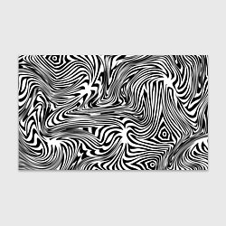 Бумага для упаковки Сумасшедшая зебра Абстрактный узор с извилистыми л, цвет: 3D-принт
