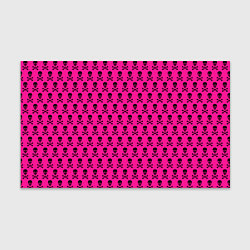 Бумага для упаковки Розовый фон с черепами паттерн, цвет: 3D-принт
