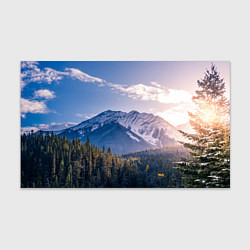 Бумага для упаковки Горы Лес Солнце