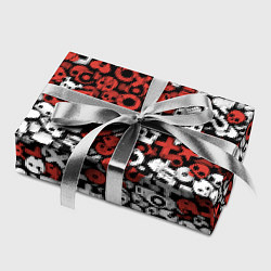 Бумага для упаковки Красно-белые знаки LDR, цвет: 3D-принт — фото 2