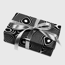 Бумага для упаковки Чёрно-белая стилизованная поверхность воды Wave pa, цвет: 3D-принт — фото 2