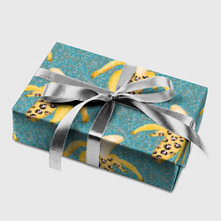 Бумага для упаковки Леопардовый банан паттерн, цвет: 3D-принт — фото 2