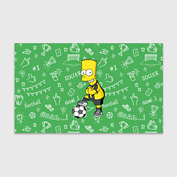 Бумага для упаковки Барт Симпсон - крутой футболист!, цвет: 3D-принт