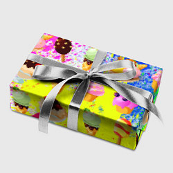 Бумага для упаковки Вкусные Мороженки, цвет: 3D-принт — фото 2